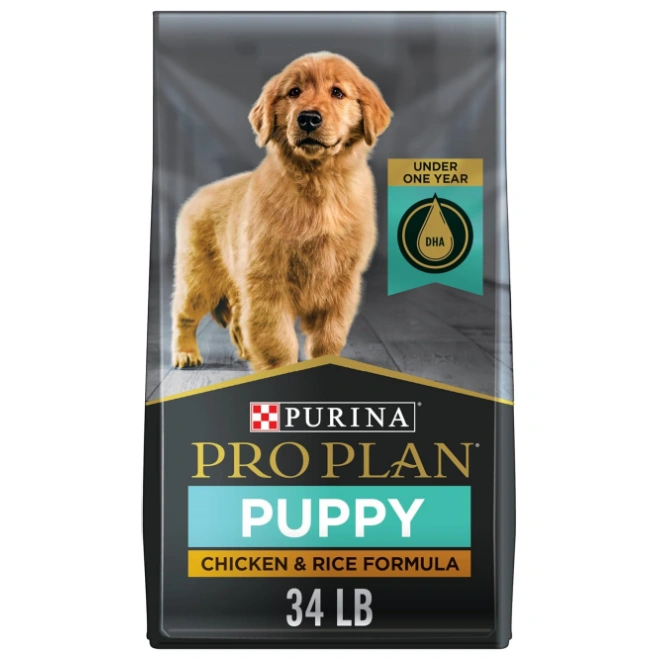 Purina Pro Plan 30 lb Chicken and Rice Dry Puppy Food for Growth