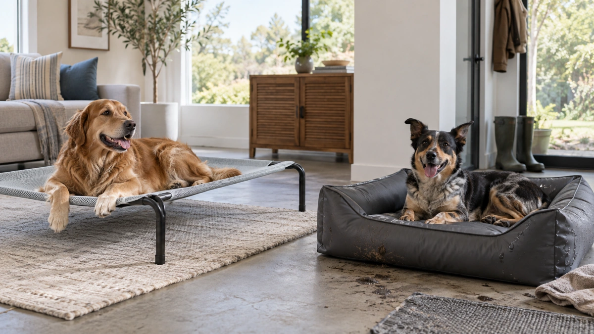 Cooling and waterproof dog bed styles for different environments