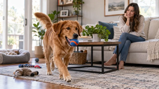 Owner noticing behavior changes in a dog around 2 years old