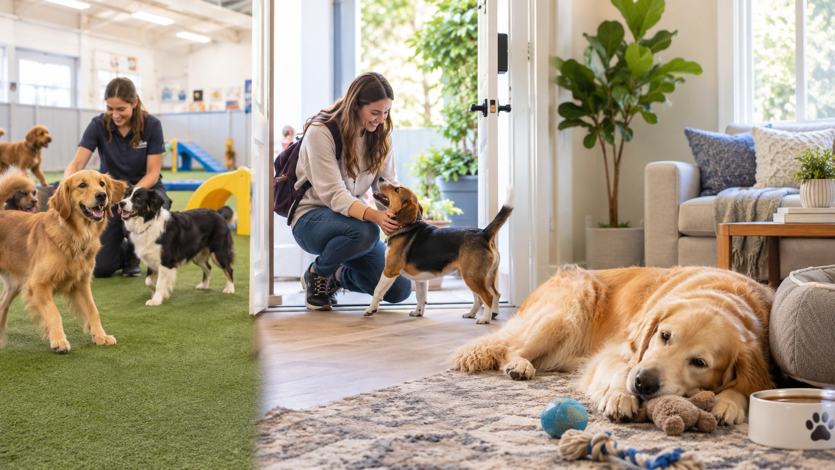 Comparing dog daycare with pet sitting alternatives
