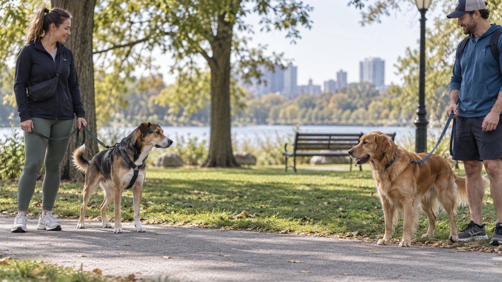 Young adult dog showing changing social preferences around other dogs