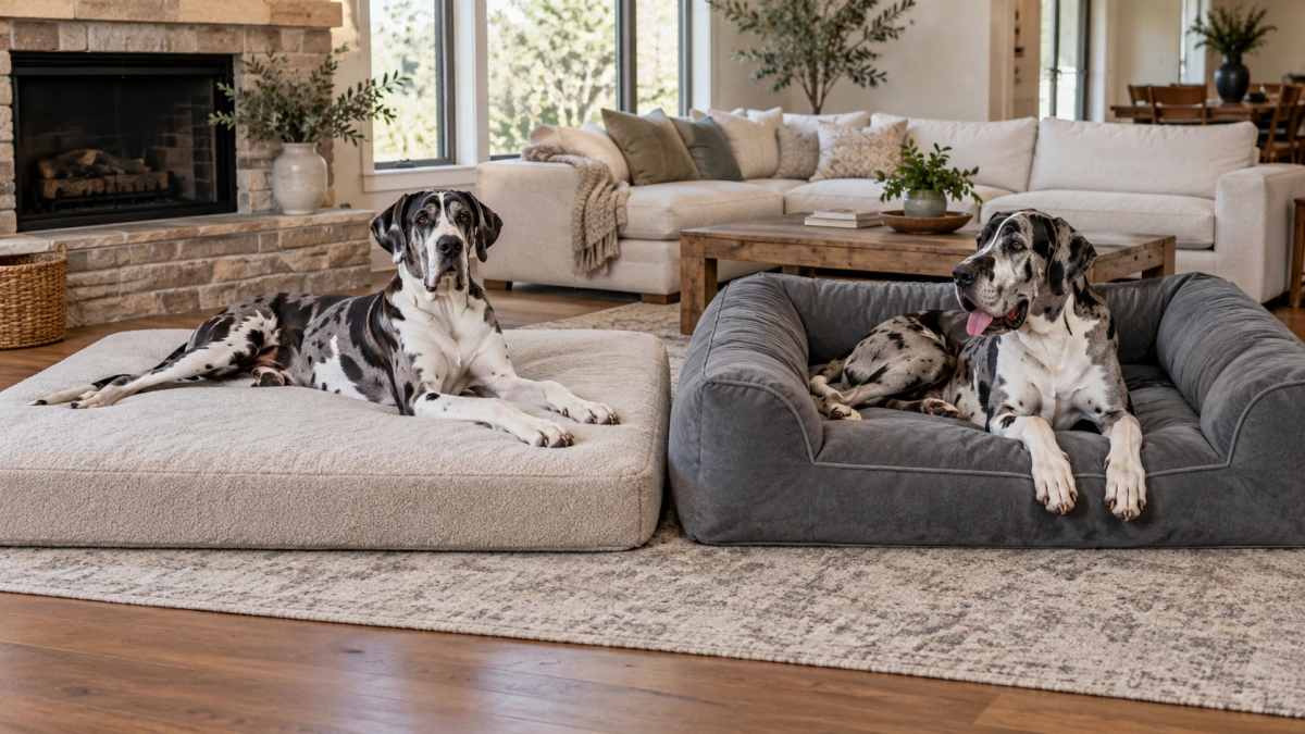Great Dane mattress bed and bolster bed comparison