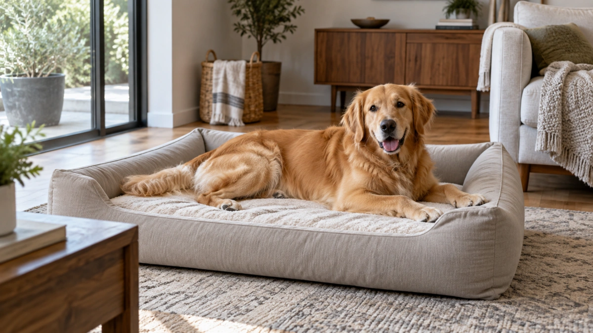 Choosing the right size luxury dog bed for a pet
