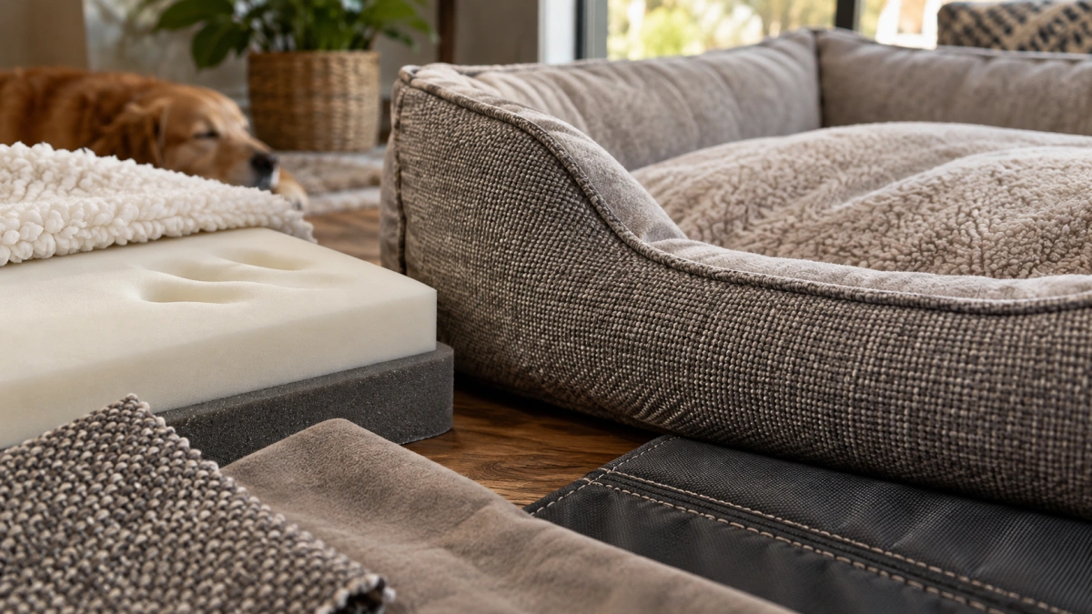 Premium materials used in luxury dog beds