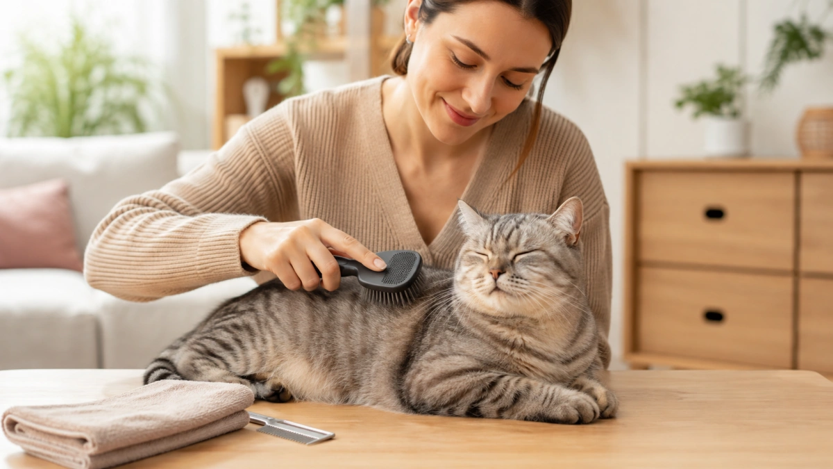 Grooming A Cat